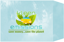 Design for Kleen Emissions unit box label