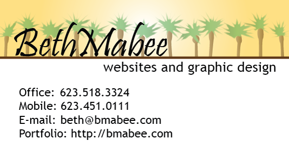 Beth Mabee business card