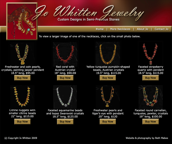 Jo Whitten Jewelry's home page